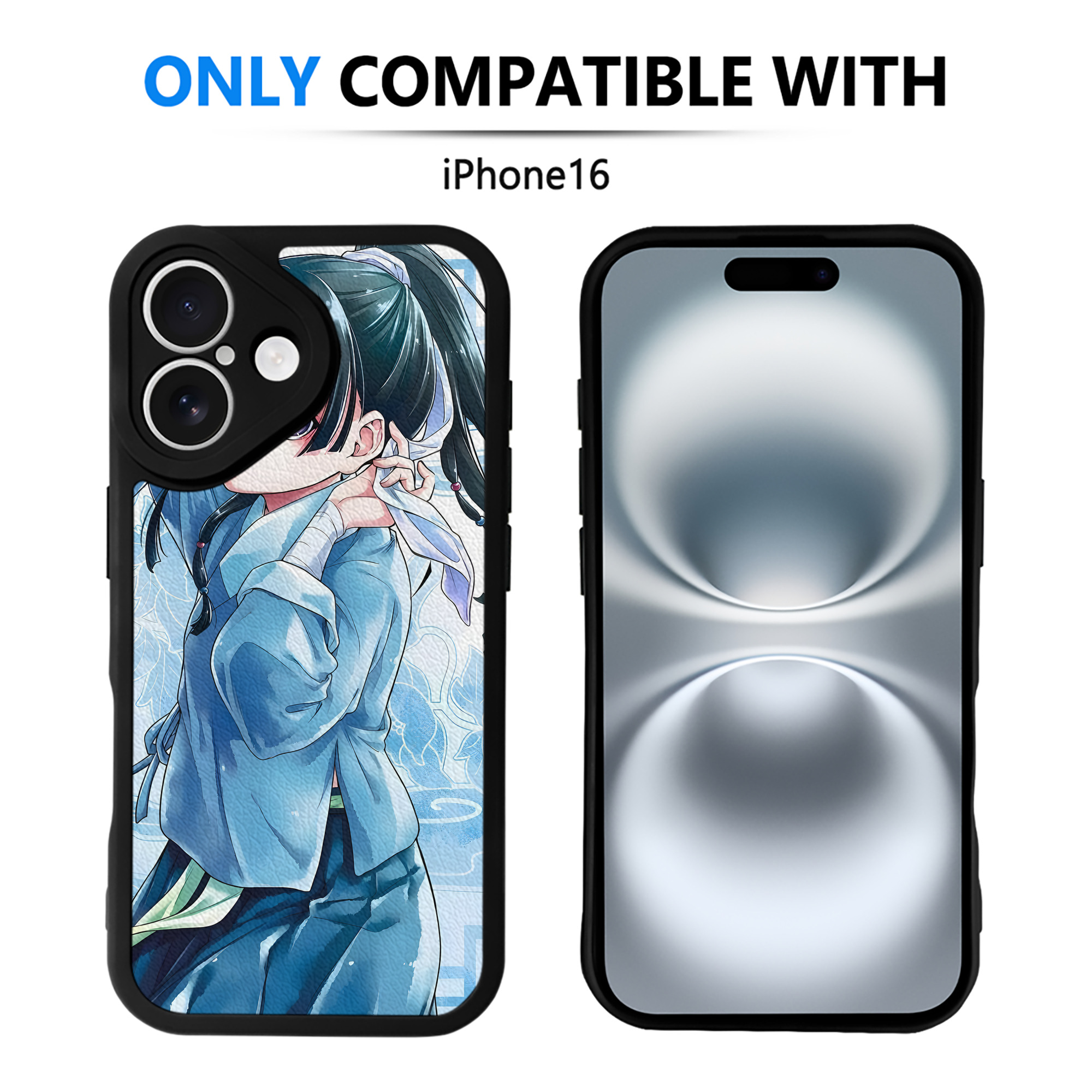 （画像用） 薬屋のひとりごと The Apothecary Diaries 【iPhone 16シリーズ対応】シリコンスマホケース（レザー調） 材質：シリコン